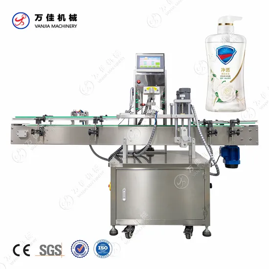 Automatic Lid Pressing for Plastic Jar Cover Bottle Screw Capping Pressing Machine