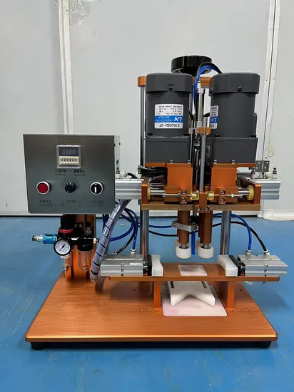 Semi Automatic Manual Capping Machine Pneumatic Type Bottle Screw Capping Machine Manual Cosmetic Screw Machine