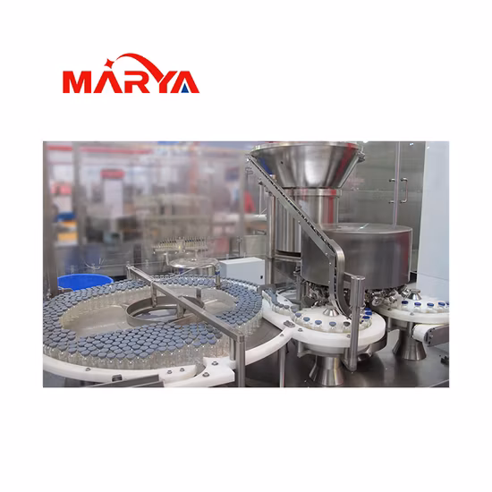 Marya GMP Certified Vial Liquid Washing Drying Filling Stoppering Production Line for Pharmaceutical Manufacturer Supplier