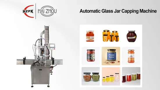 Hzpk Automatic Screw Capping Machine for Jar Bird Nest 
