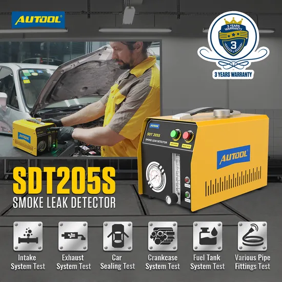 Wholesale Autool Sdt205s Pipe Leak Detector DC Smoking Machine for Cars 12V Smoke Machine Car 