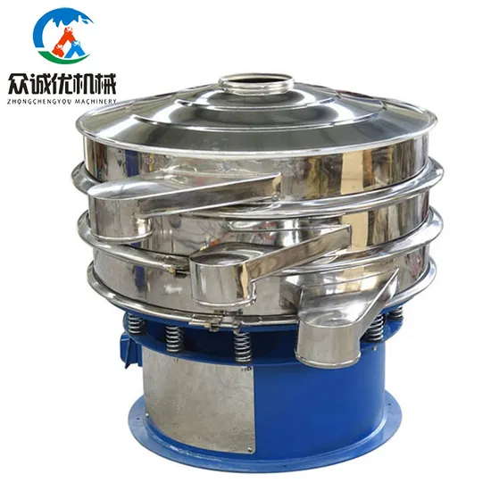 Factory Custom Automatic Ultrasonic Vibration Vibratory Sieves Equipment Rotary Silica Quartz Sand Circular Vibrating Screen Machine for Metal Powder Sieving 